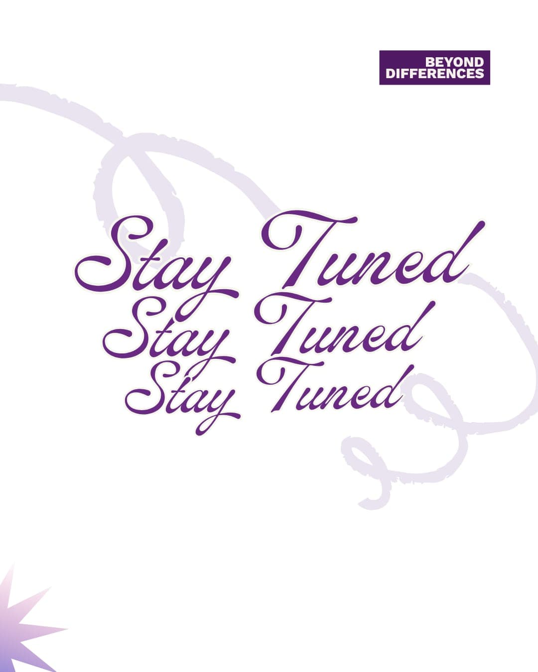BeyondDifferences stay tuned campaign graphic